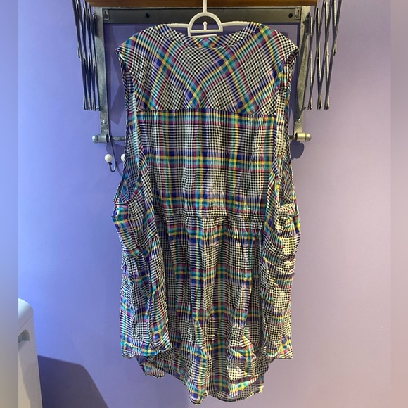 Colourful plaid TORRID tank 5x NWT - Picture 2 of 3